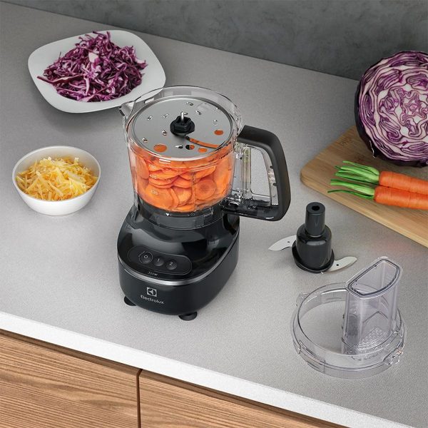 Mini procesador de alimentos 3 en 1 Electrolux Efp500 127v, color negro